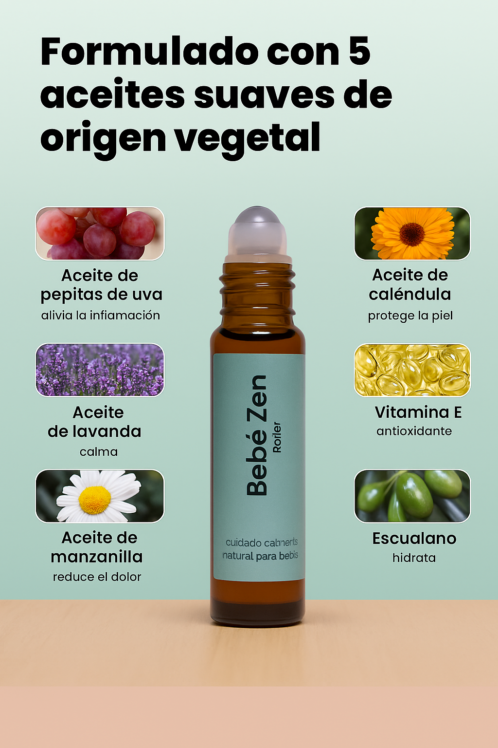 Bebé Zen Roller® - Rodillo calmante para la dentición
