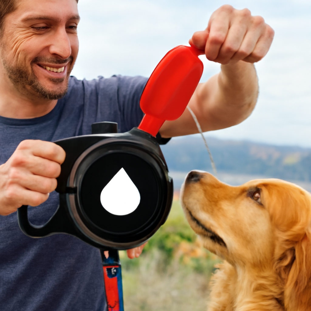 PawMate™ 3-in-1 Hundeleine mit Wasserflasche & Kotbeutelspender
