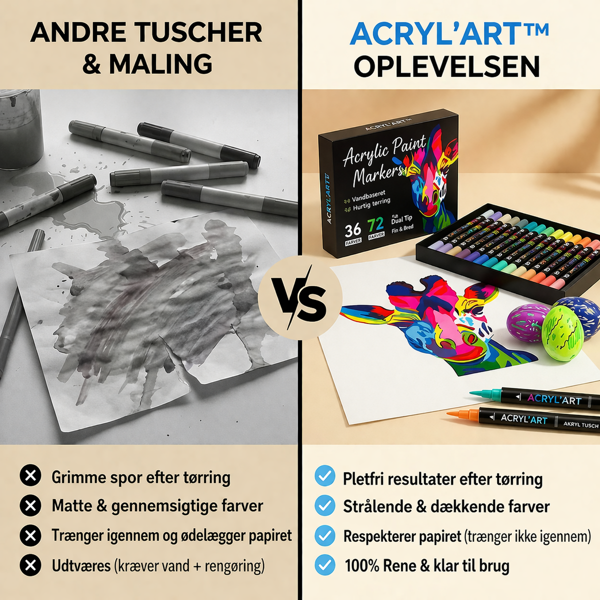 ACRYL'ART™ - Akrylfarvepenne