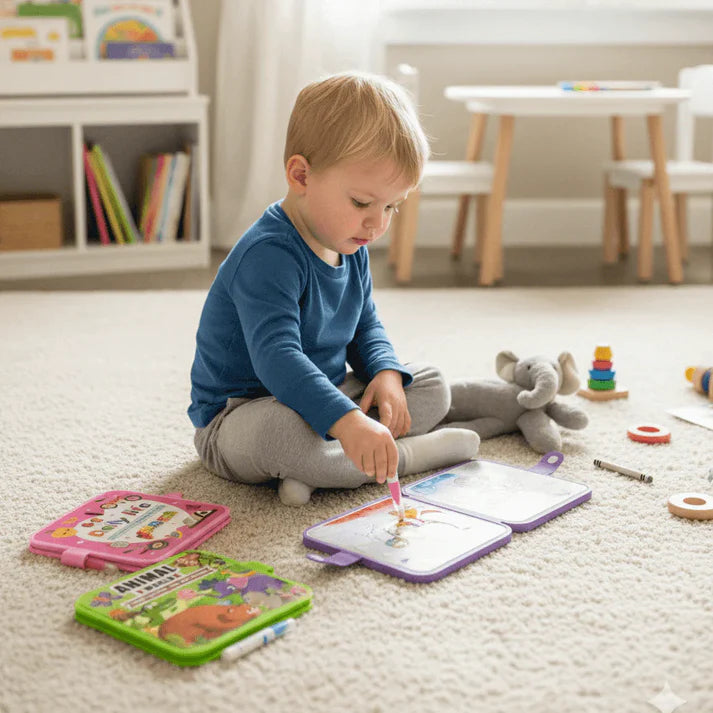 Libro para colorear con agua reutilizable sin ensuciar DoodleDry™