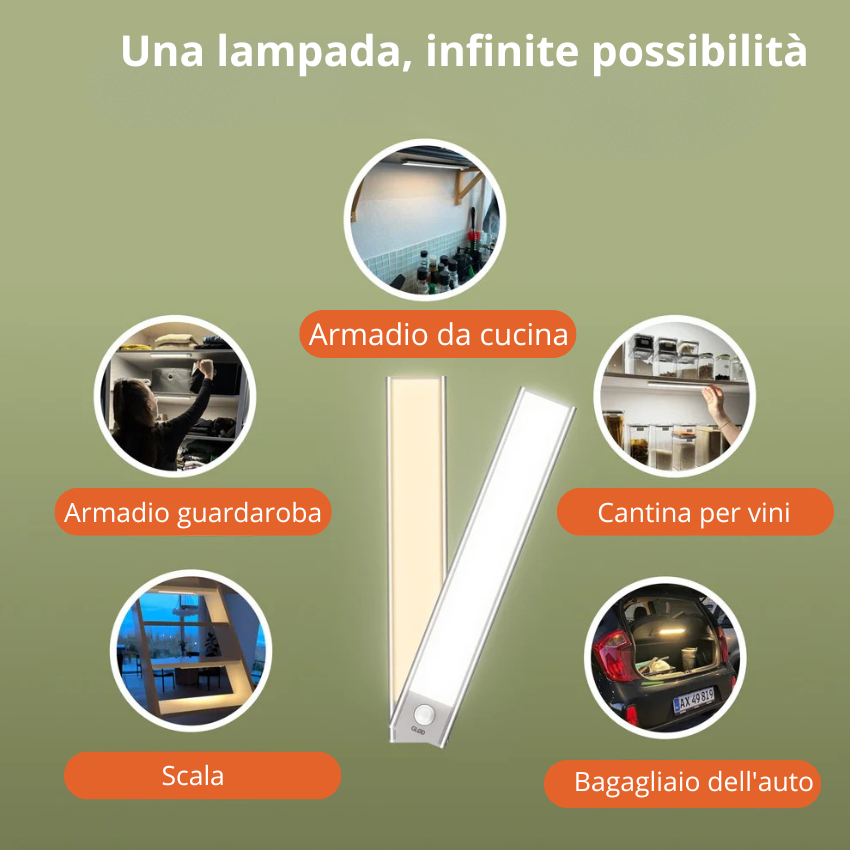 Lampada LED con sensore di movimento