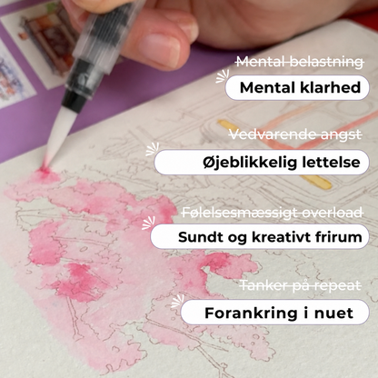 Kreativt stressaflastningssæt