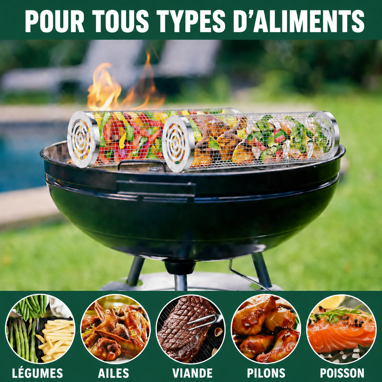Grille Panier à barbecue
