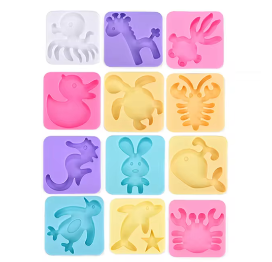 Sæt: 6 ekstra forme i fluorescerende farver