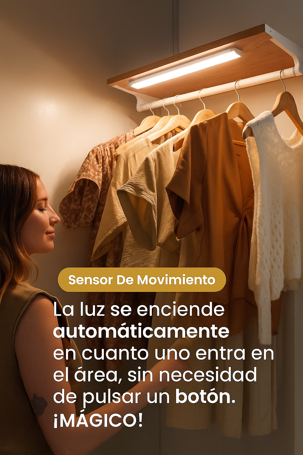 Lámpara LED con detector de movimiento