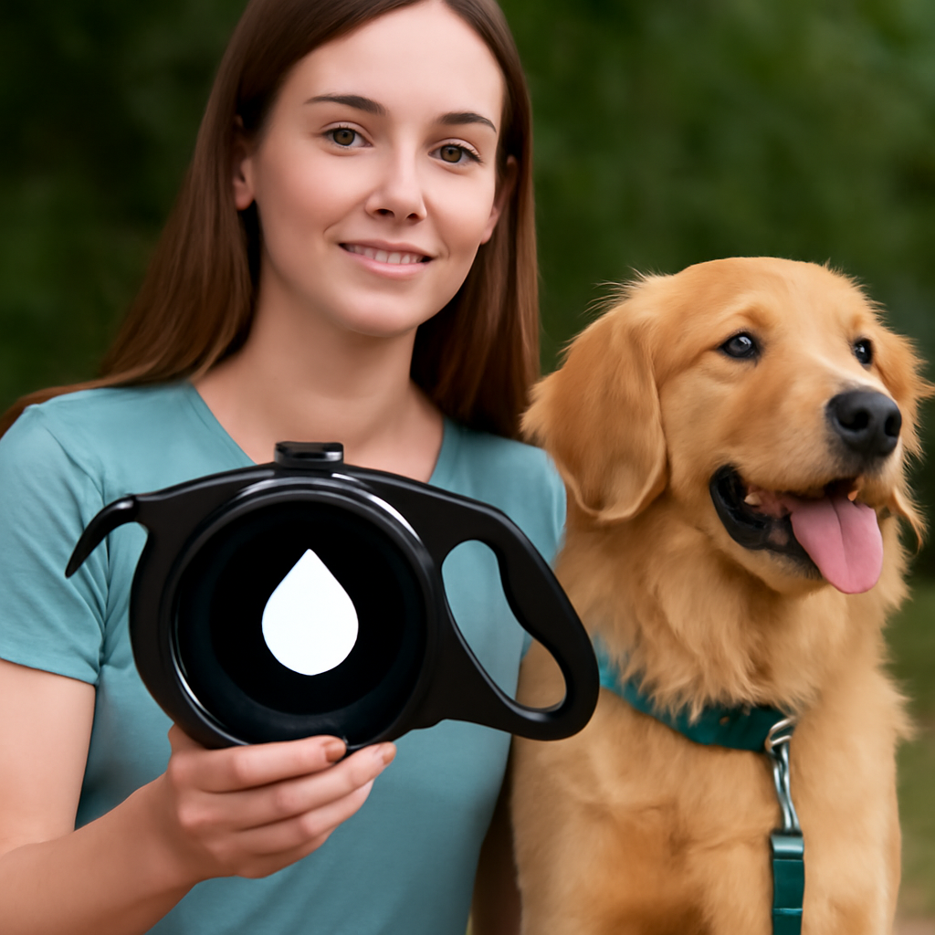 PawMate™ 3-in-1 Hundeleine mit Wasserflasche & Kotbeutelspender