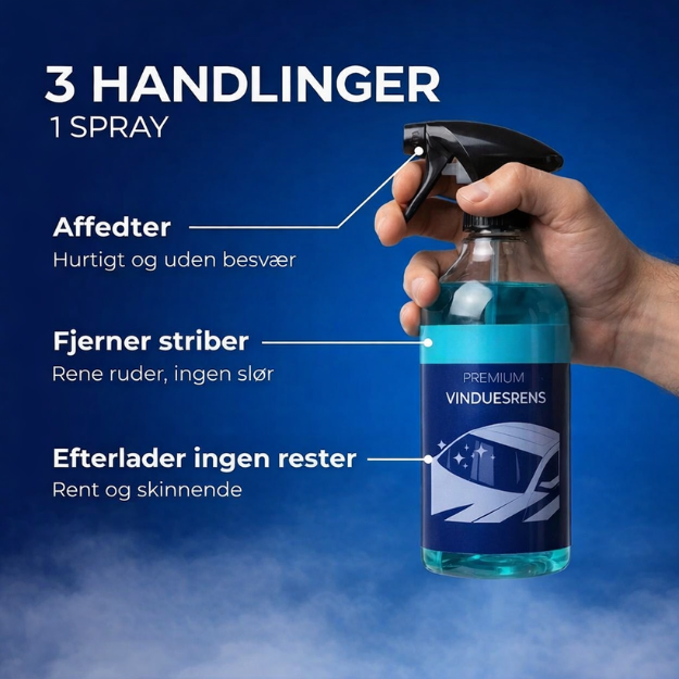 Rengøringssæt til vinduer