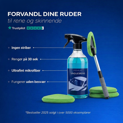 Rengøringssæt til vinduer