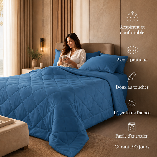 Couverture drap respirant  2 en 1