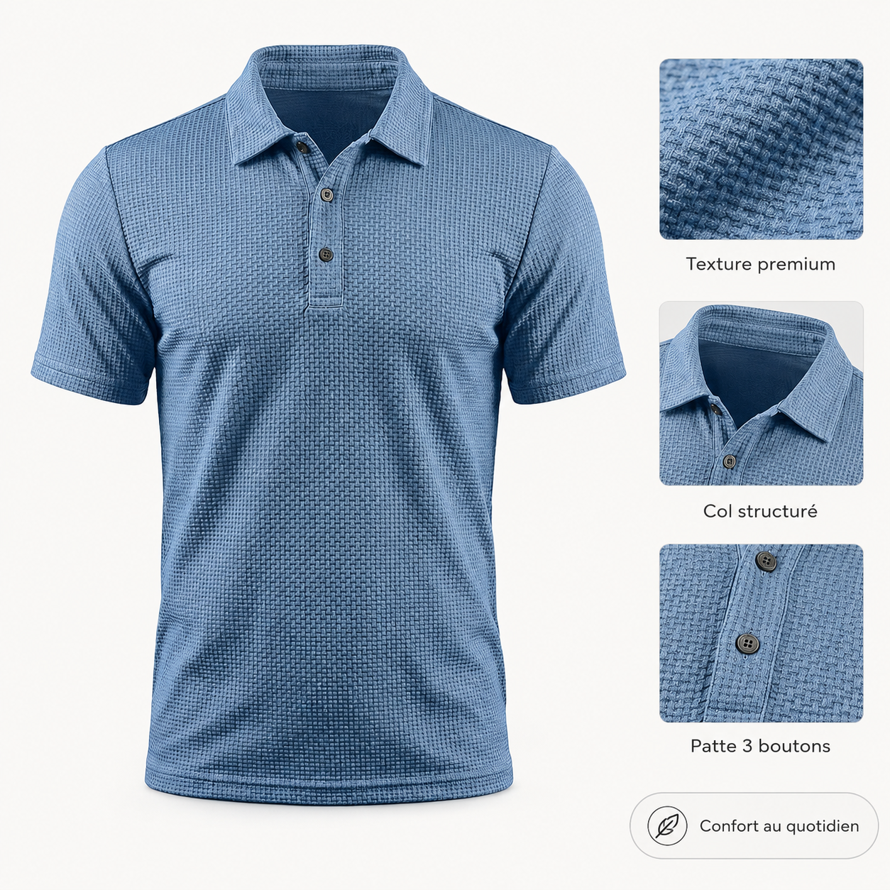 Polo homme ultra confortable