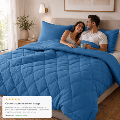 EasySleep® – La couette 2-en-1 à séchage rapide qui rend les housses de couette inutiles.