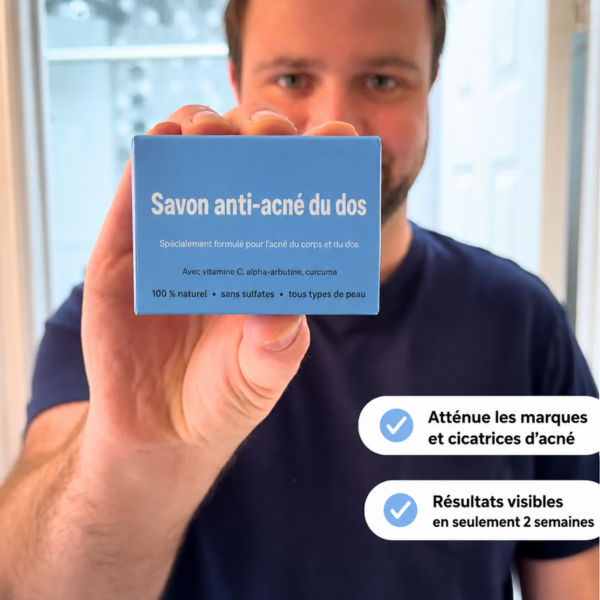 Savon anti-acné du dos