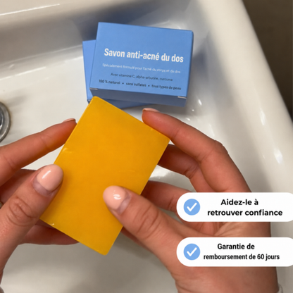 Savon anti-acné du dos