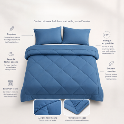 EasySleep® – La couette 2-en-1 à séchage rapide qui rend les housses de couette inutiles.