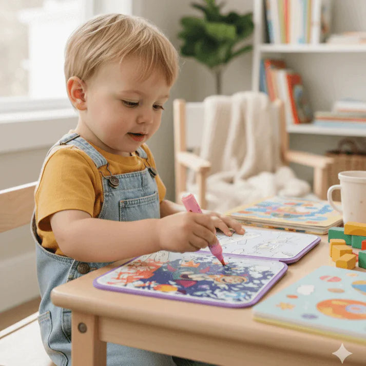 Libro para colorear con agua reutilizable sin ensuciar DoodleDry™