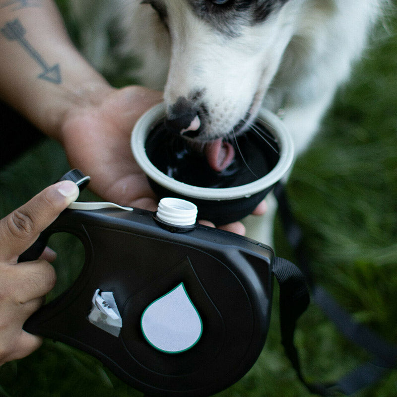 PawMate™ 3-in-1 Hundeleine mit Wasserflasche & Kotbeutelspender