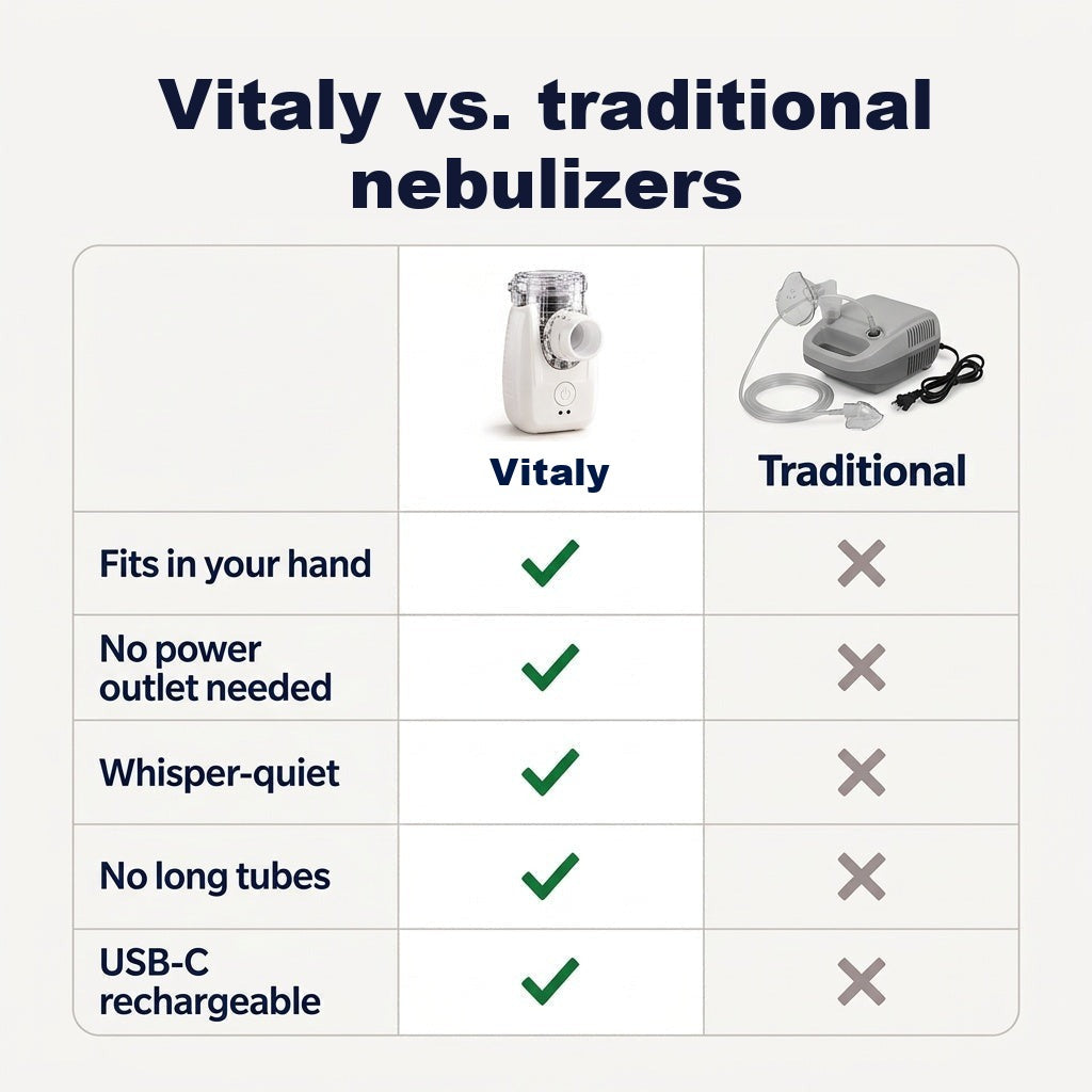 Vitaly vs traditional nebulizers
