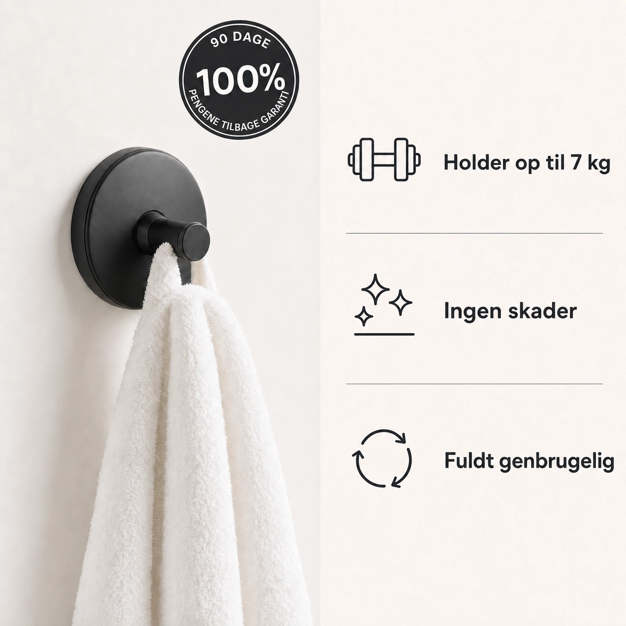 Vita Grip 2.0™ - Pack of 4 No-Drill Wall Hooks